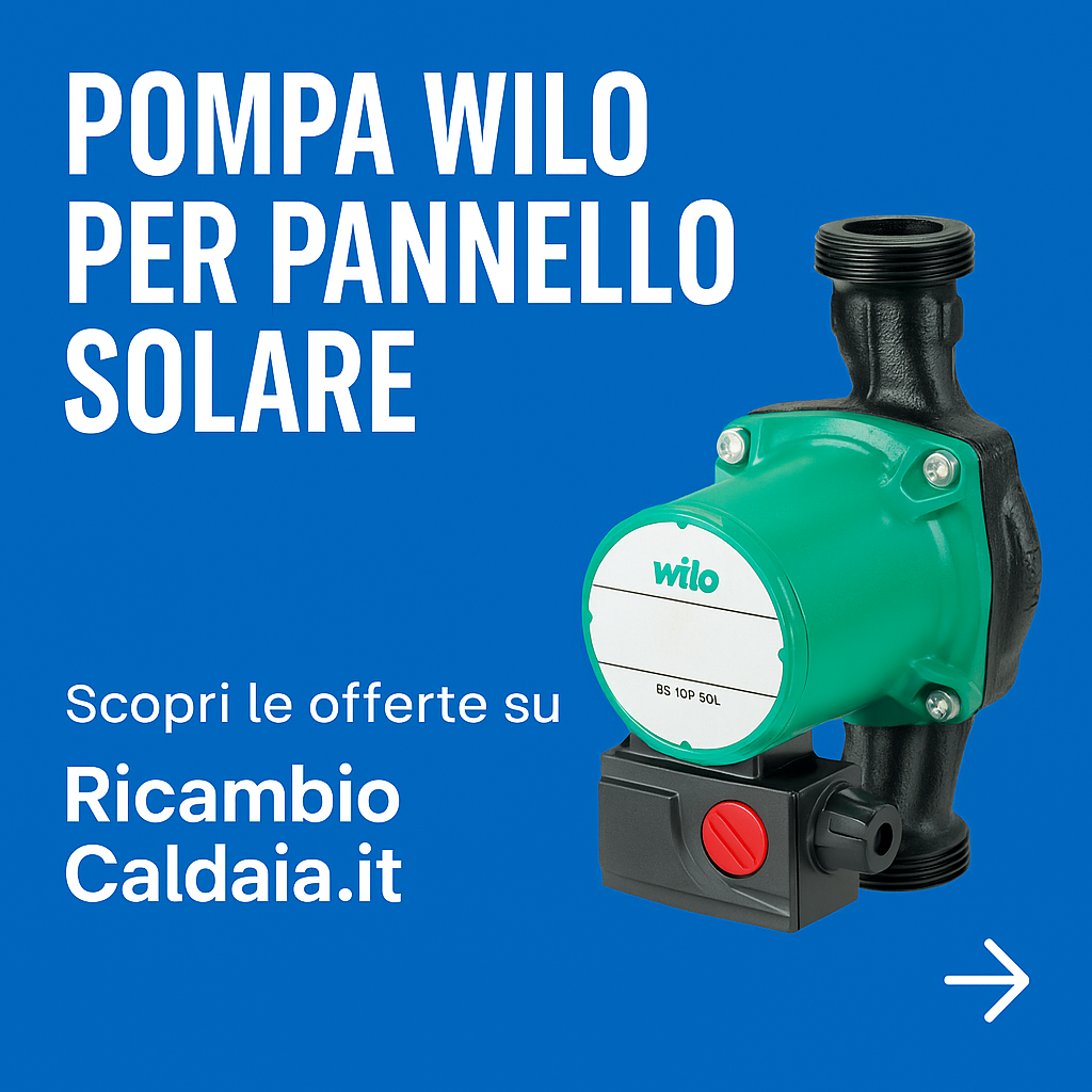 Pompa di circolazione Wilo per impianto solare termico