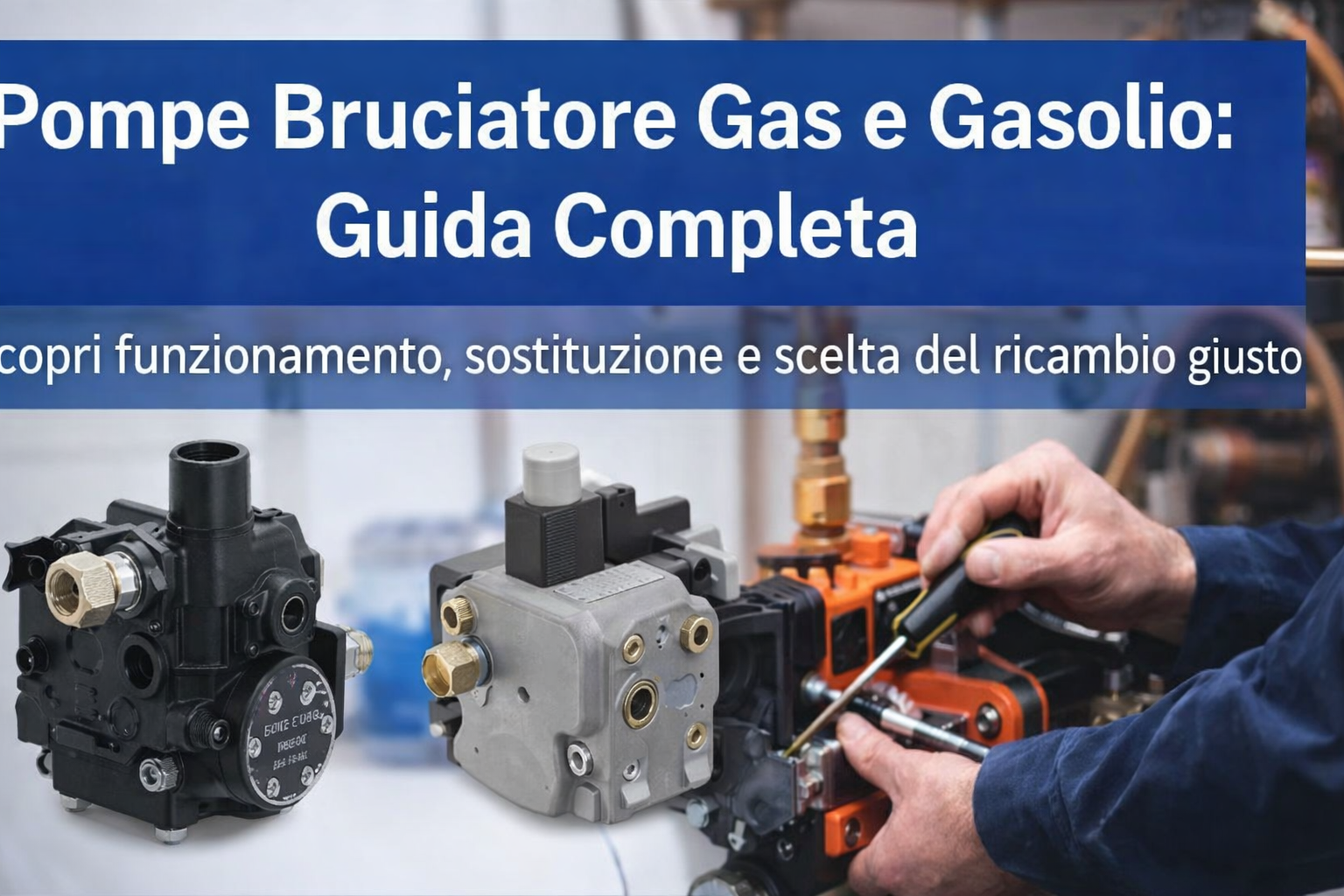 Pompe bruciatore gas e gasolio guida completa