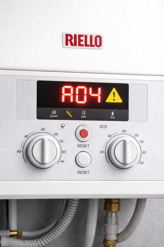 Caldaia Riello Start AR 25 KIS con errore A04 sonda NTC sanitario sul display