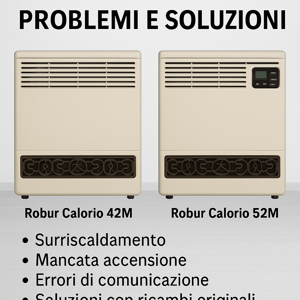  Robur Calorio 42M e 52M – problemi comuni e soluzioni con ricambi originali