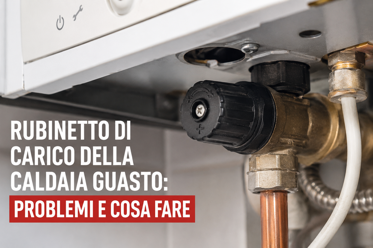 Rubinetto di carico della caldaia guasto: problemi e cosa fare