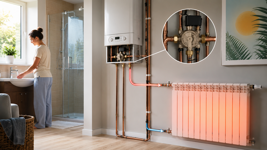 Termosifone caldo in estate durante l’utilizzo dell’acqua calda per possibile problema alla valvola a tre vie
