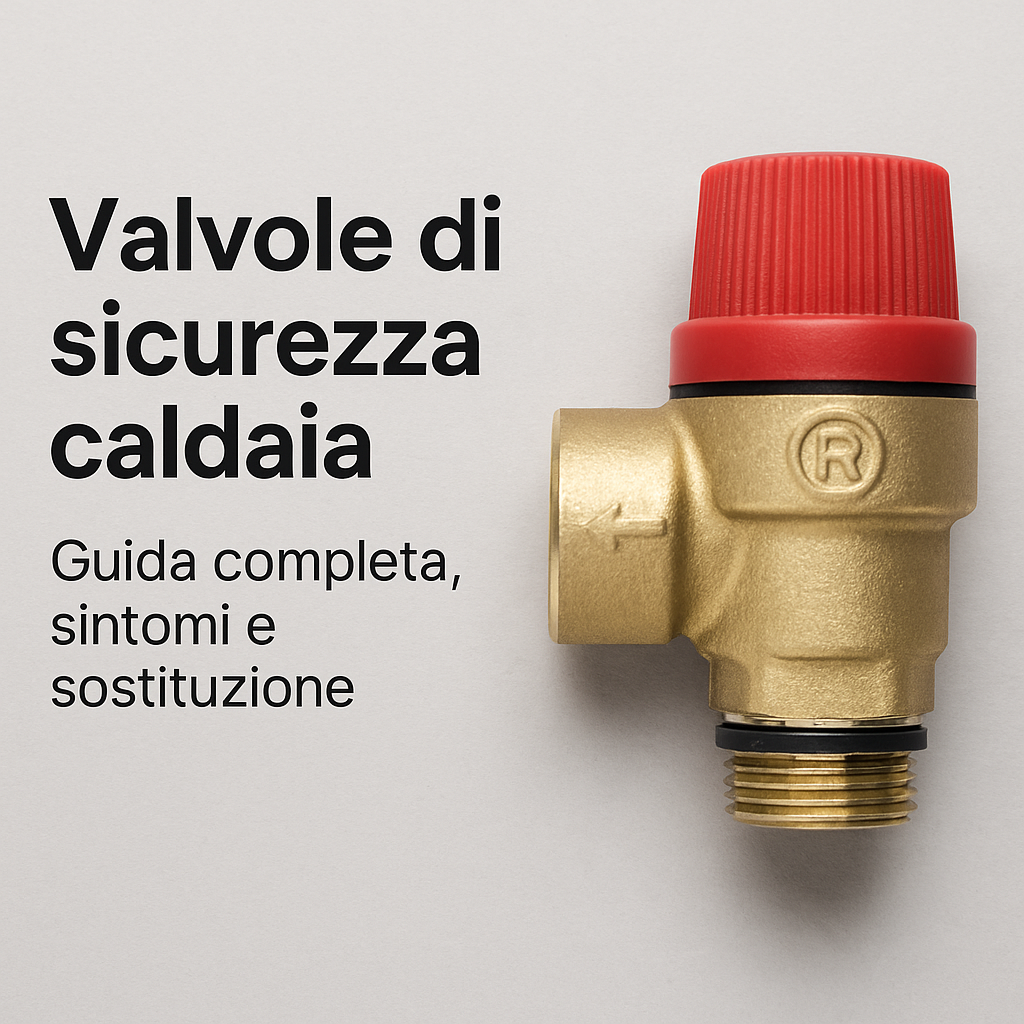 Valvola di sicurezza per caldaia 3 bar, ricambio originale per protezione impianto