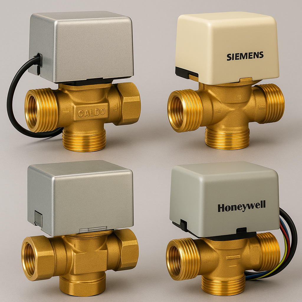 Valvole di zona riscaldamento Siemens , Honeywell , Emmeti