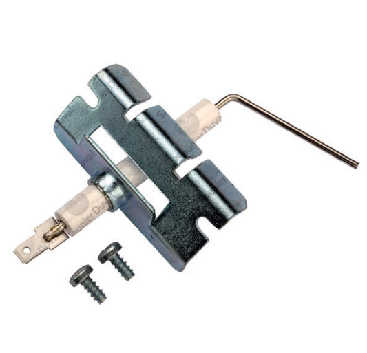 elettrodo rilevazione bianco con staffa