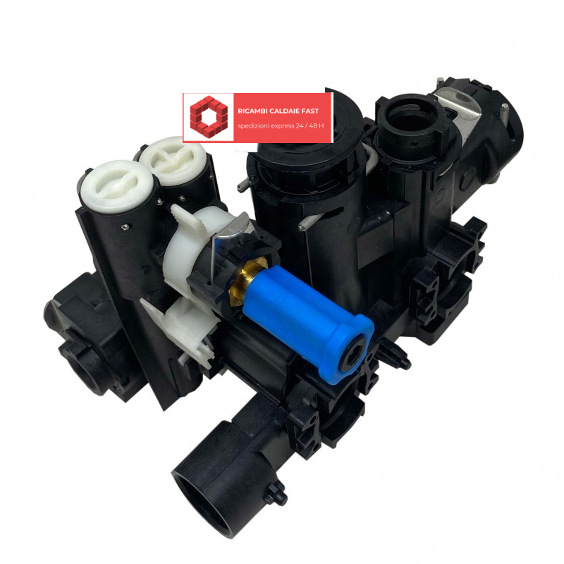 Gruppo ritorno acqua caldaia Baxi 711033700 originale completo