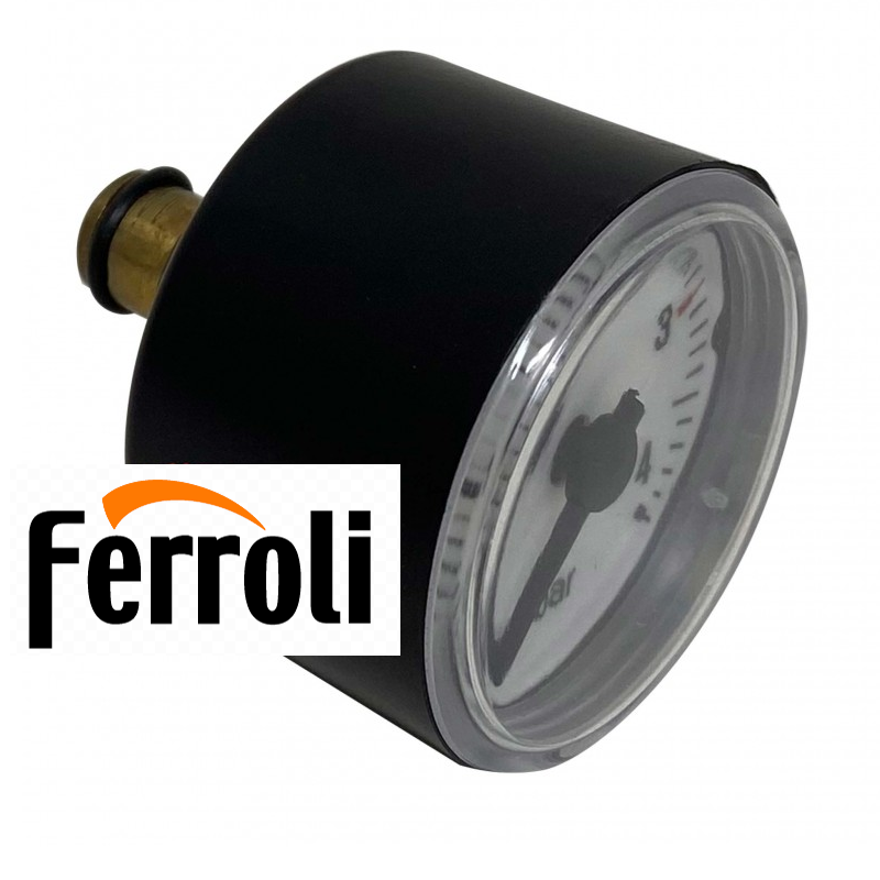 manometro rotondo nero