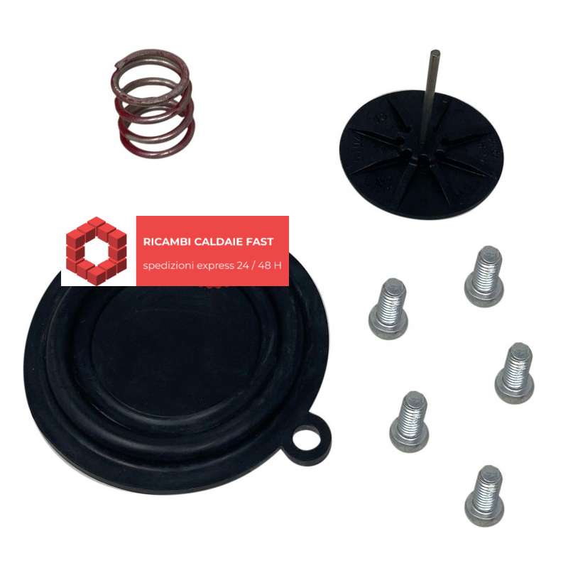 Kit revisione con membrana e molletta per gruppo acqua vaillant 