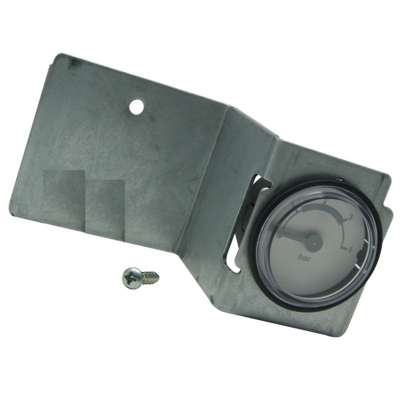 manometro grigio con vite di fissaggio