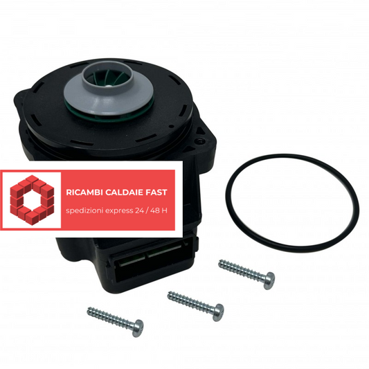 circolatore nero con viti e guarnizioni per vaillant 0010030017