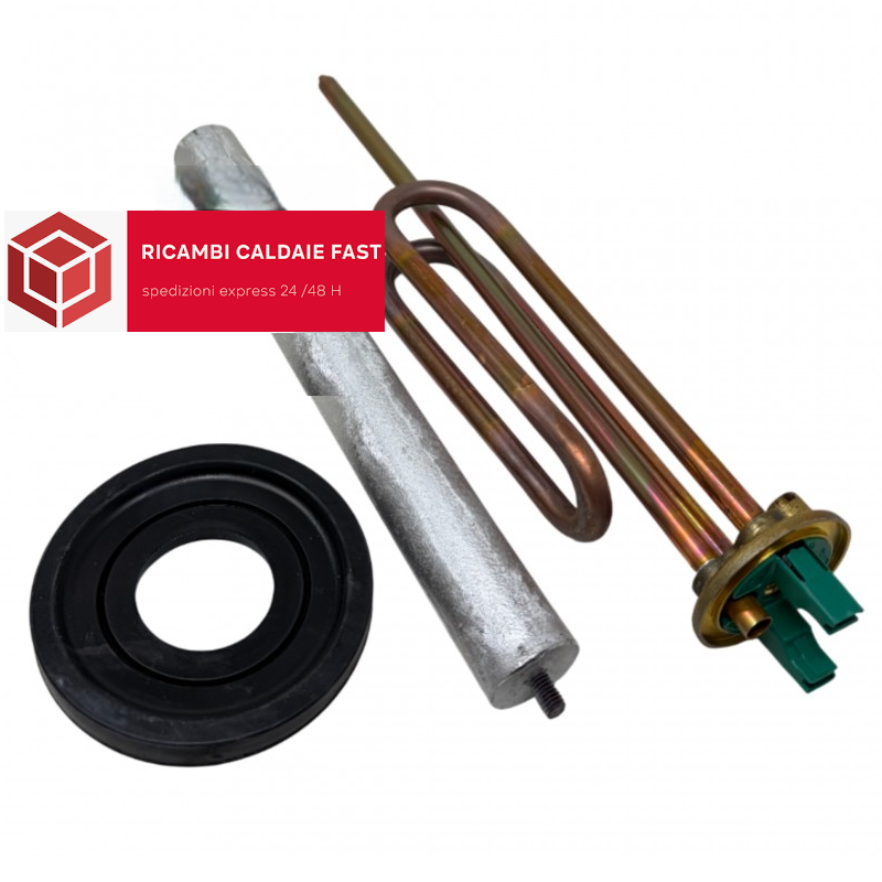 Resistenza con anodo incluso per scaldabagno Ariston 6501097500 ex 65111790 ex 65122210