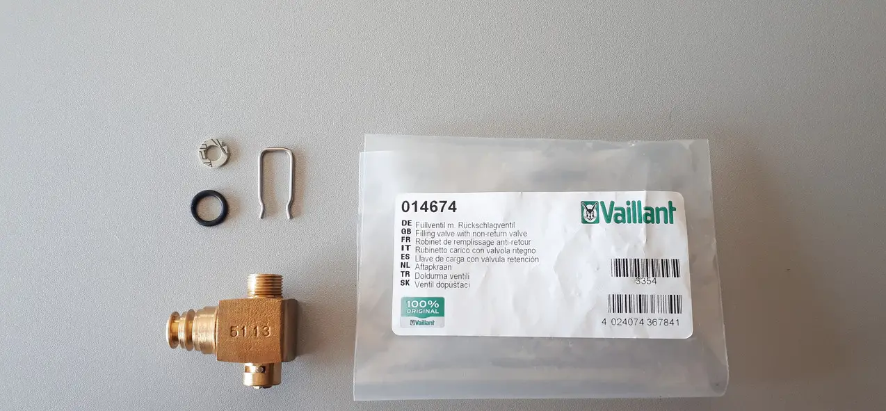 Rubinetto Di Carico Vaillant RUVA - Ricambio Per Caldaie, Controllare Compatibilità Modello - Foto 13