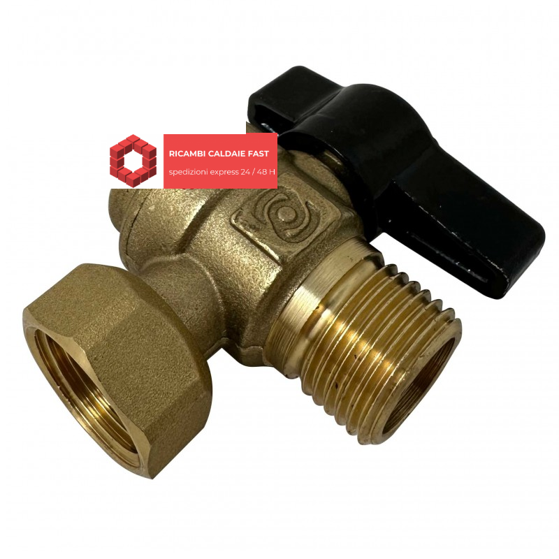 Rubinetto oro e nero per caldaie Immergas 
