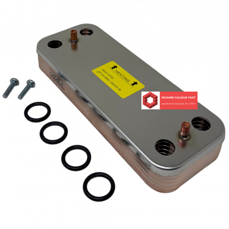 Scambiatore Secondario : 0020136540 - 0020118165 - PP10FJ6R51 - 290525 28 per Semiatek 3 Condens 24kW