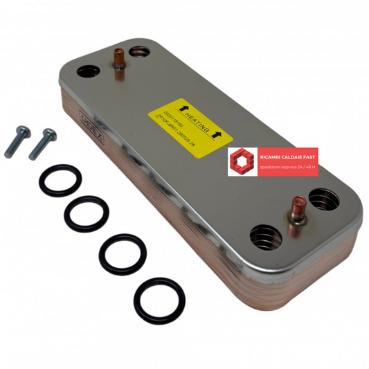 Scambiatore Secondario : 0020136540 - 0020118165 - PP10FJ6R51 - 290525 28 per Semiatek 3 Condens 24kW
