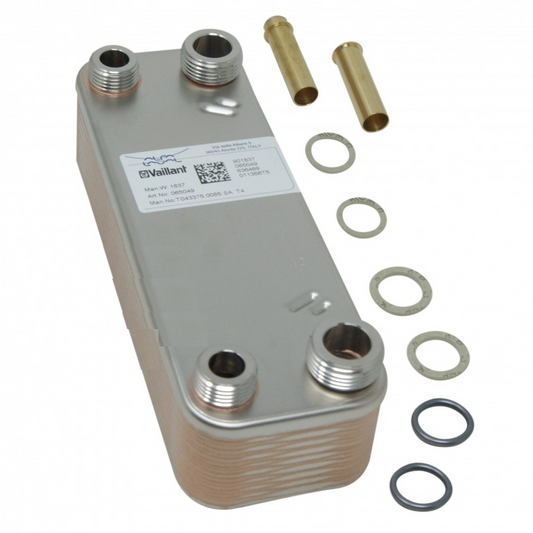 Scambiatore secondario Vaillant VMW con guarnizioni e tubi 