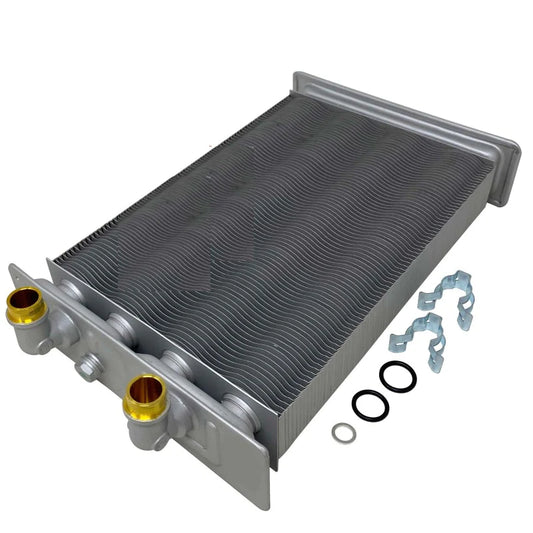 scambiatore grigio con clips e guarnizioni
