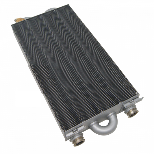 scambiatore grigio con 2 attacchi