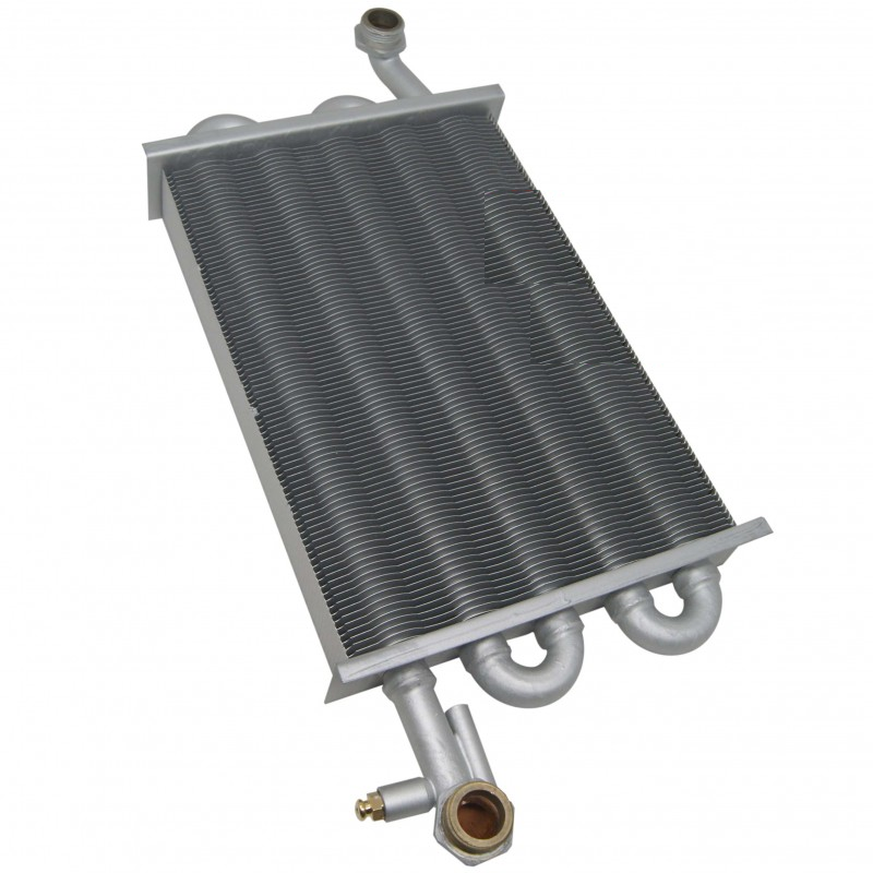 scambiatore grigio con attacchi