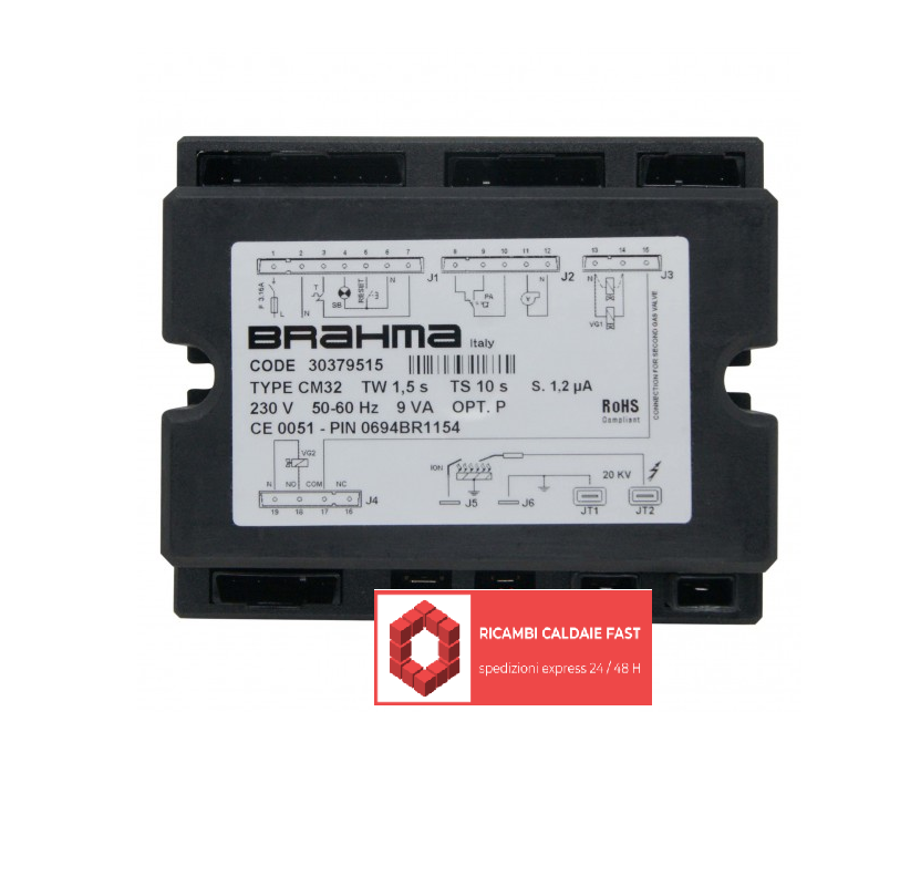 Scheda BRAHMA CM32 30379515 per Immergas 18399, ex 18398, ex 1010367, ex 14423