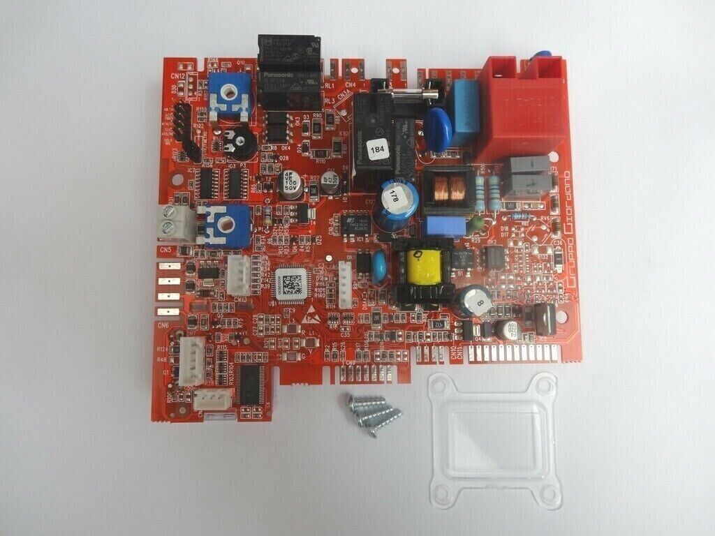 scheda elettronica rossa con display 230 v 