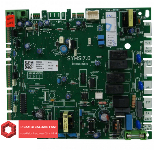 scheda Elettronica Verde symsi7.0 codice s1047000, Ricambio Originale