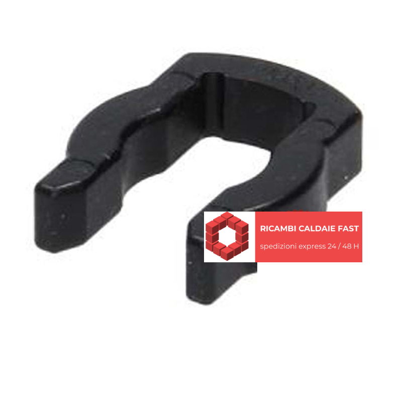 Staffa clips nera per valvola tre vie vaillant 