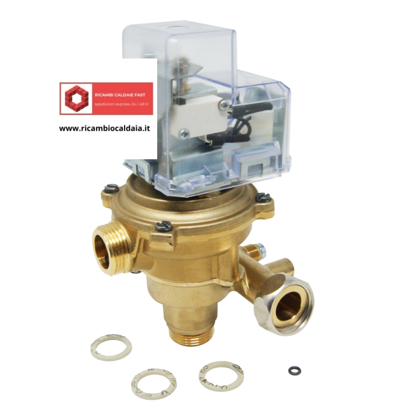 valvola deviatrice in ottone con collegamento elettronico per vaillant 012684 