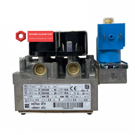 Valvola gas Tandem 0837025 per Ecoflam 573457