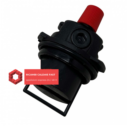 Valvola sfogo aria nera con tappo rosso per vaillant 