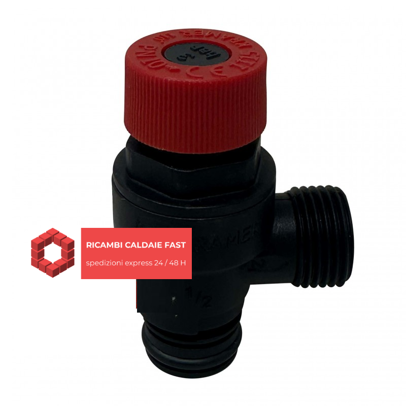 Valvola di sicurezza 3 bar caldaia Viessmann Vitodens 222, Vitodens 333 , Vitopend 100-W, Vitopend 222-W 7833037