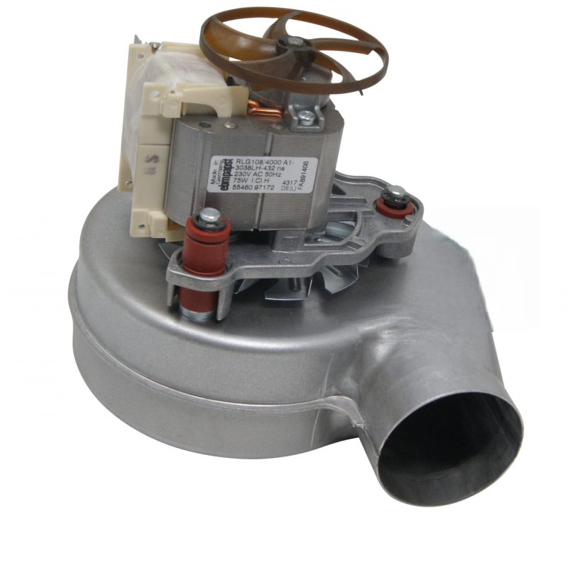 ventilatore con ventolina grigio rotondo per caldaie Baxi luna