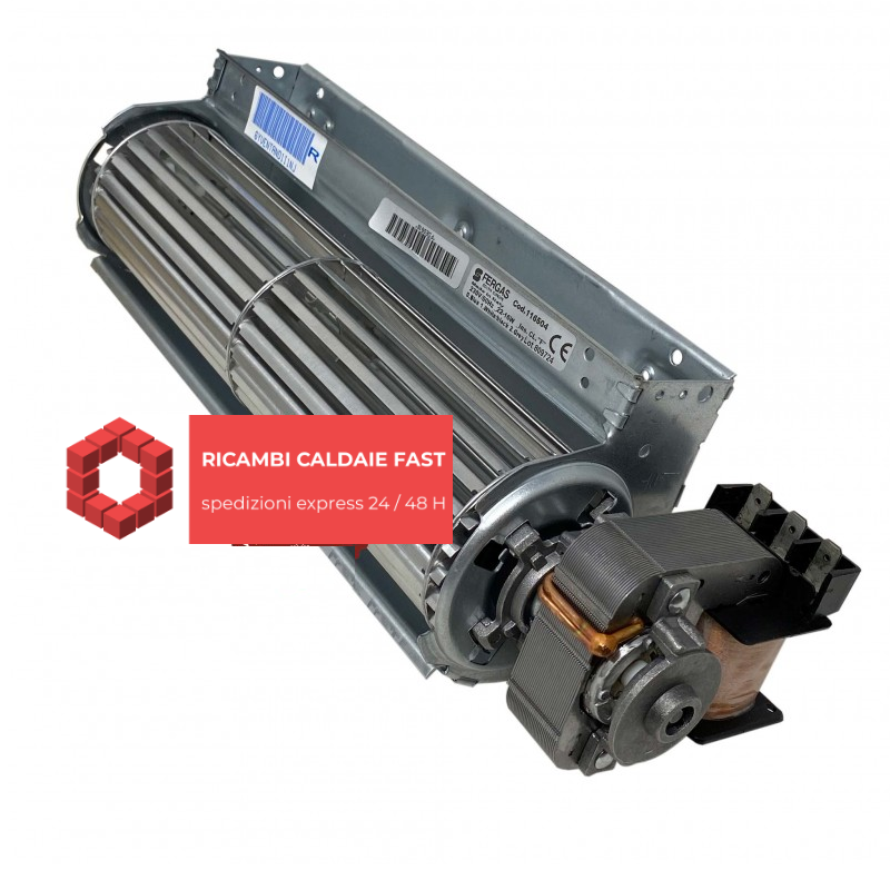 tangenziale per stufe 240 mm grigio Fondital 6YVENTAN01  