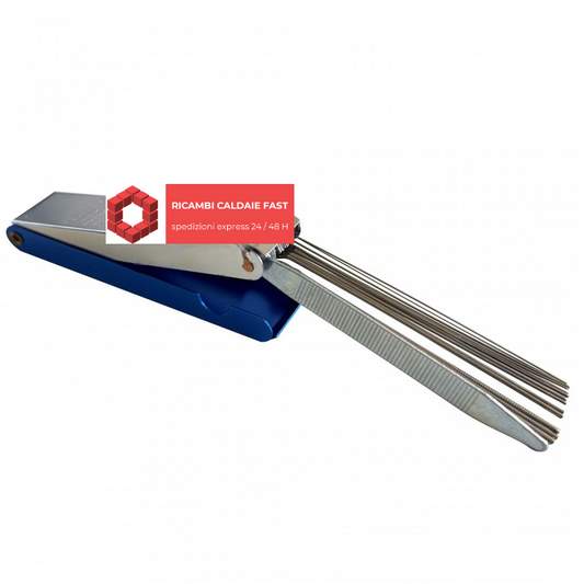 Set alesatori per pulizia ugelli gas caldaia metano GPL