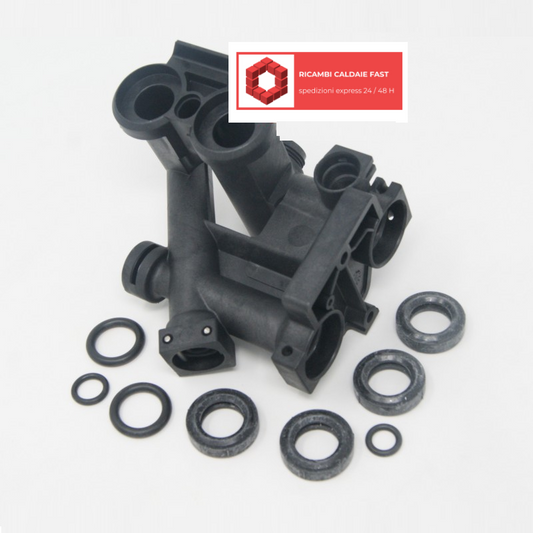 Blocco idraulico sinistro per caldaie Chaffoteaux 61301956

