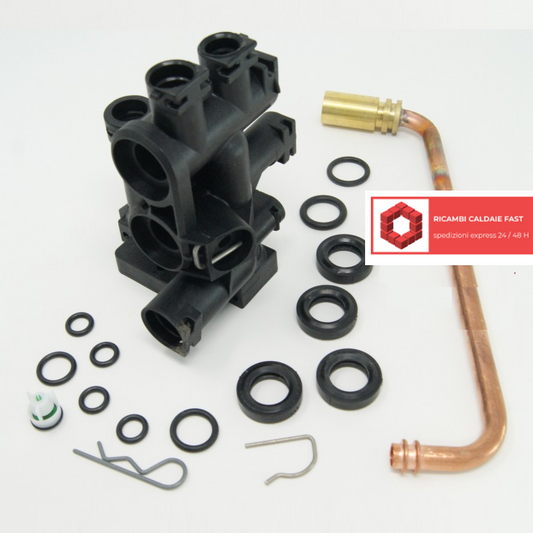 Blocco idraulico sinistro per caldaie Chaffoteaux 61312303