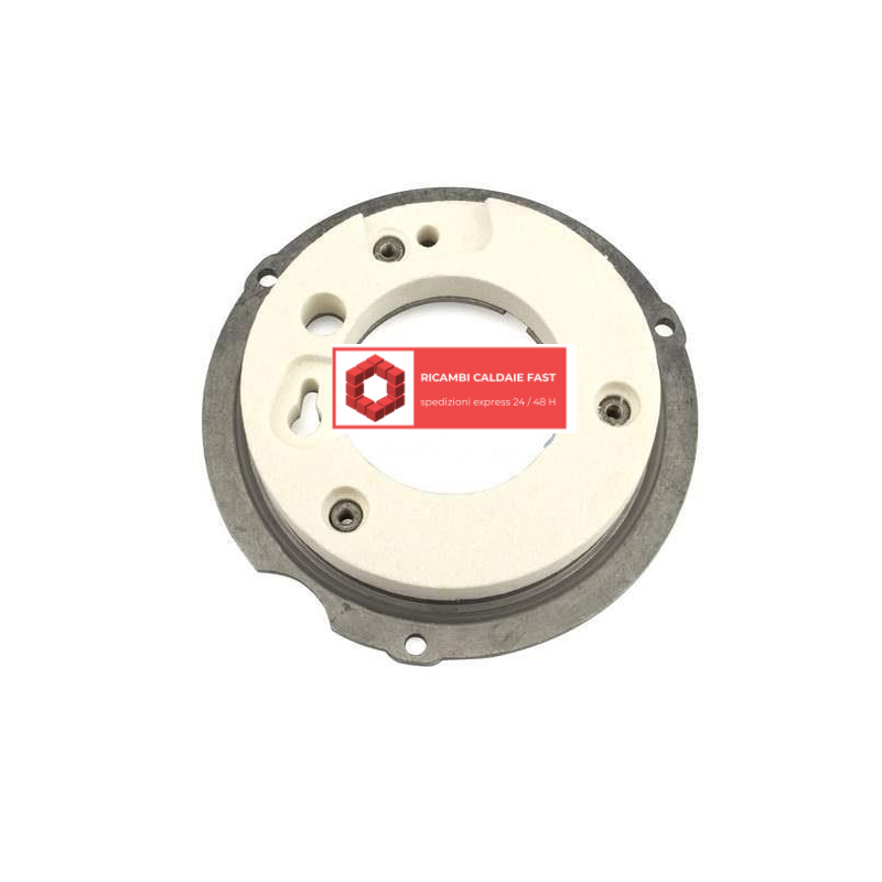 Flangia e isolante bruciatore Riello 4R001635 Ø132 mm per Family Cond 25 IS