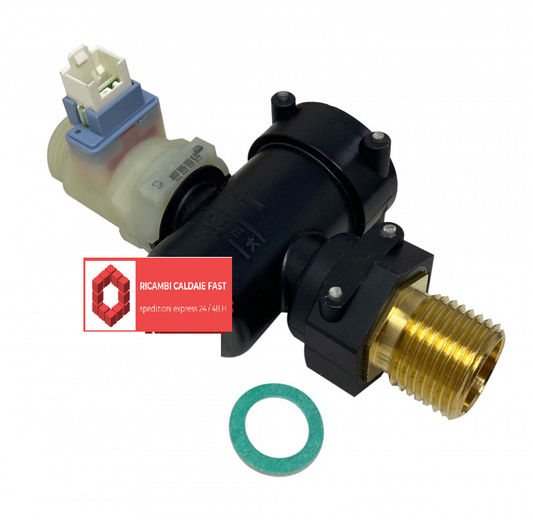 Flussometro Eltek 36402540 per caldaie Joannes Omega J 24 AM / ASM / J 28 ASM con attacco filettato in ottone e guarnizione verde