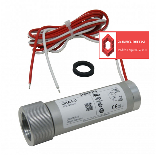 Fotocellula Siemens QRA4.U per rilevamento fiamma in caldaie e bruciatori

