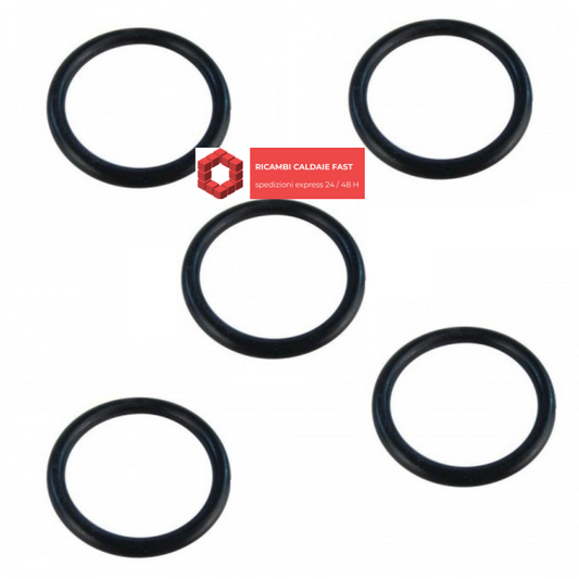 Kit 5 guarnizioni nere per scambiatore Riello

