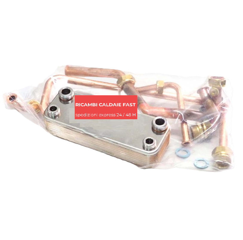 Kit tubi lunghi scambiatore secondario sanitario Vaillant VCW 0020073793 originale