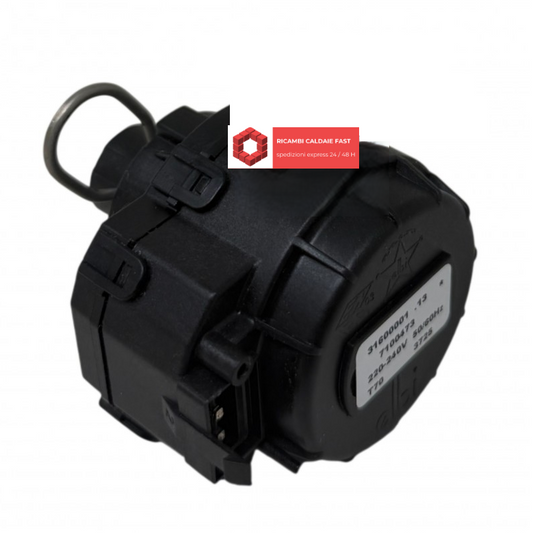 Motore valvola tre vie 31600001-7100473 , 220-240V, 50/60HZ per caldaia Baxi colore nero