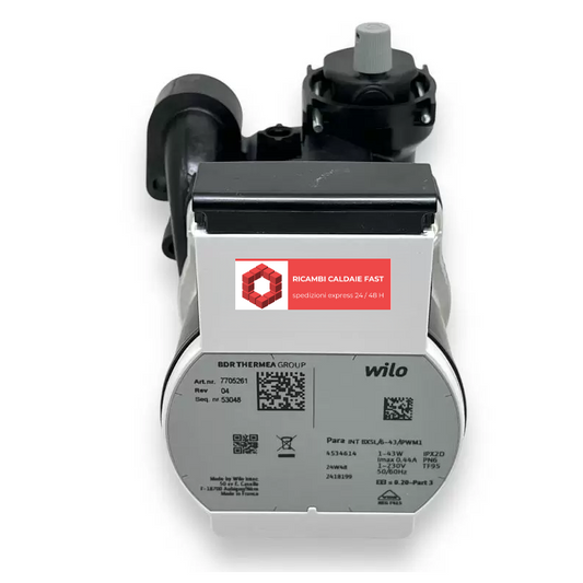 Pompa Wilo INT BXSL 6m per caldaie Baxi 7744951