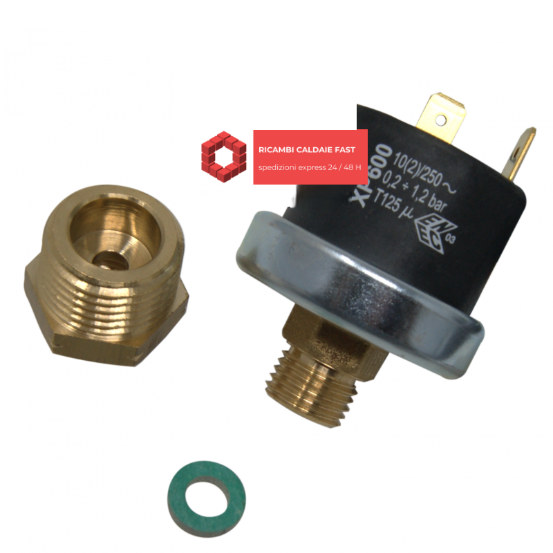 Pressostato acqua XP600 0,2+1,2 bar . Per caldaie Lamborghini 39806180