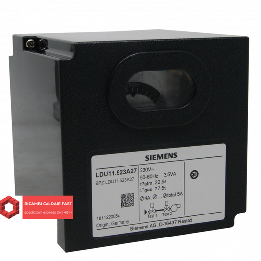 Quadro dispositivo Siemens LDU11.523A27 per verifica tenuta valvole d’arresto