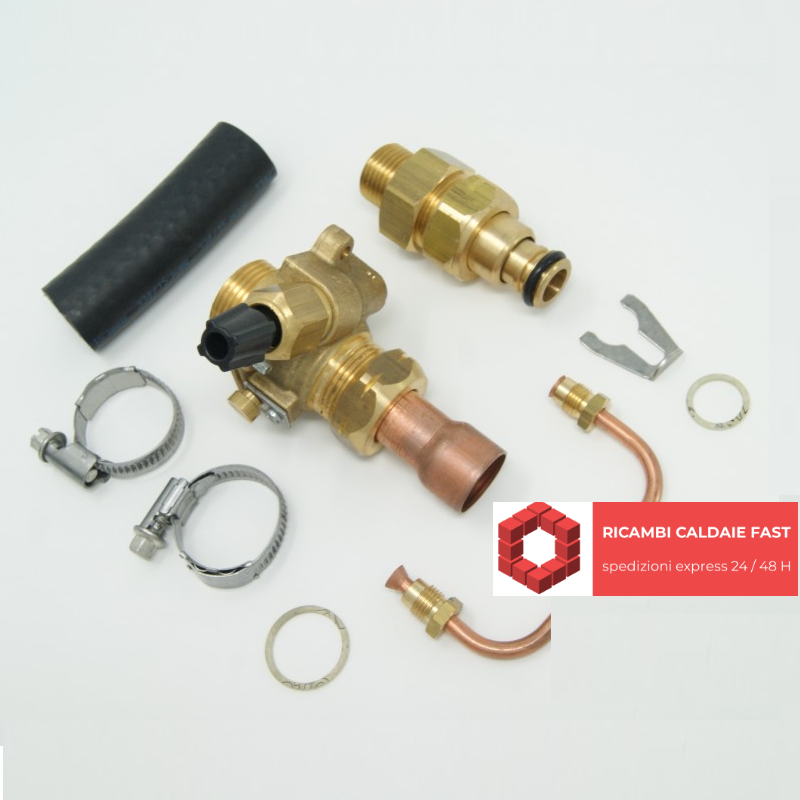 Gruppo rubinetto carico riempimento caldaia Saunier Duval 05728800