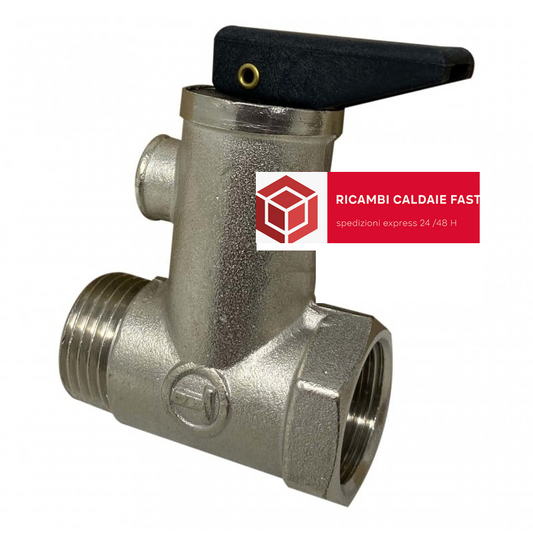 Valvola rubinetto scarico 1/2 con leva per boiler e scaldabagno