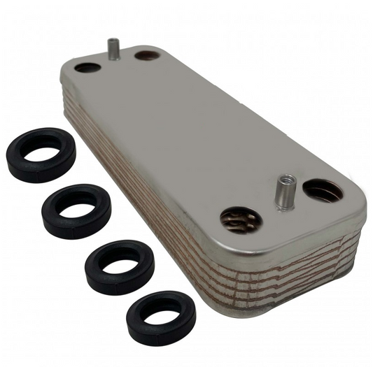 Scambiatore 12 piastre compatibile caldaia Lamborghini Alhena FL Ixinox