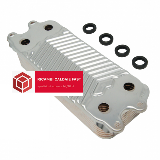 Scambiatore 14 piastre caldaia Vaillant VMW 26CS/1-5, 30CS/1-5, 35CS/1-5 0010045927

