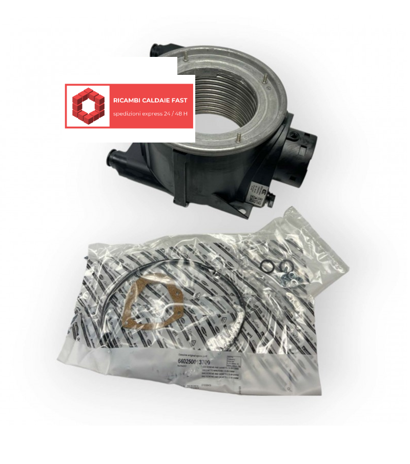 Scambiatore a condensazione per caldaia Ariston Cares S 24, codice 65120888